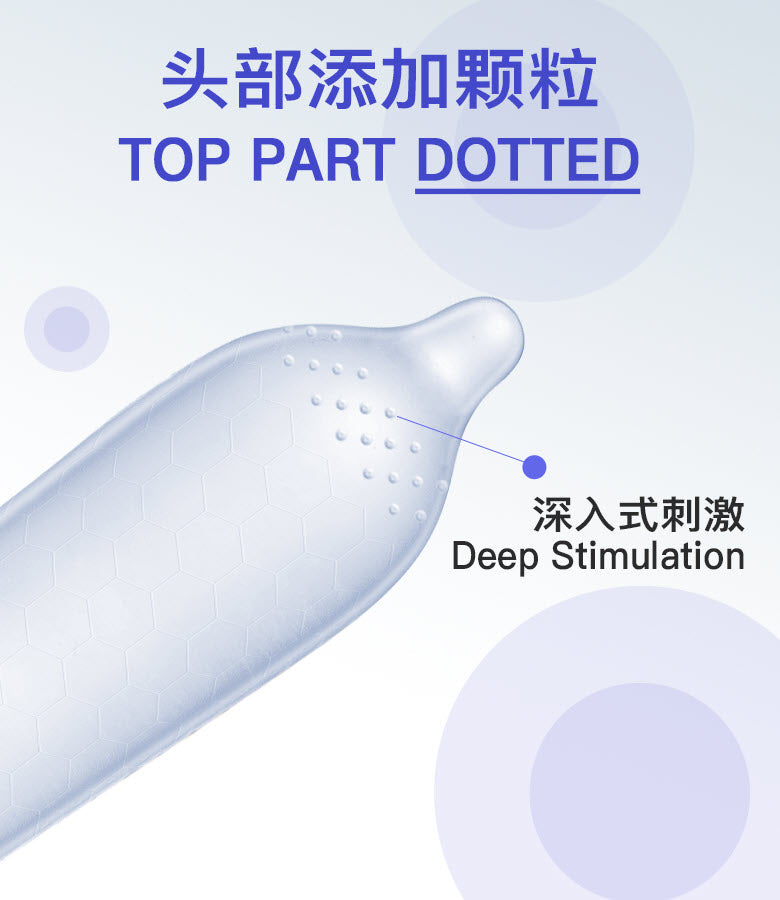 Elephant Condom Hexagony Fire and Ice K纹 (10's)