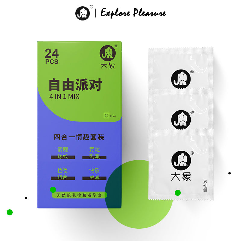 Elephant Condom Mix 4 in 1 (24's)