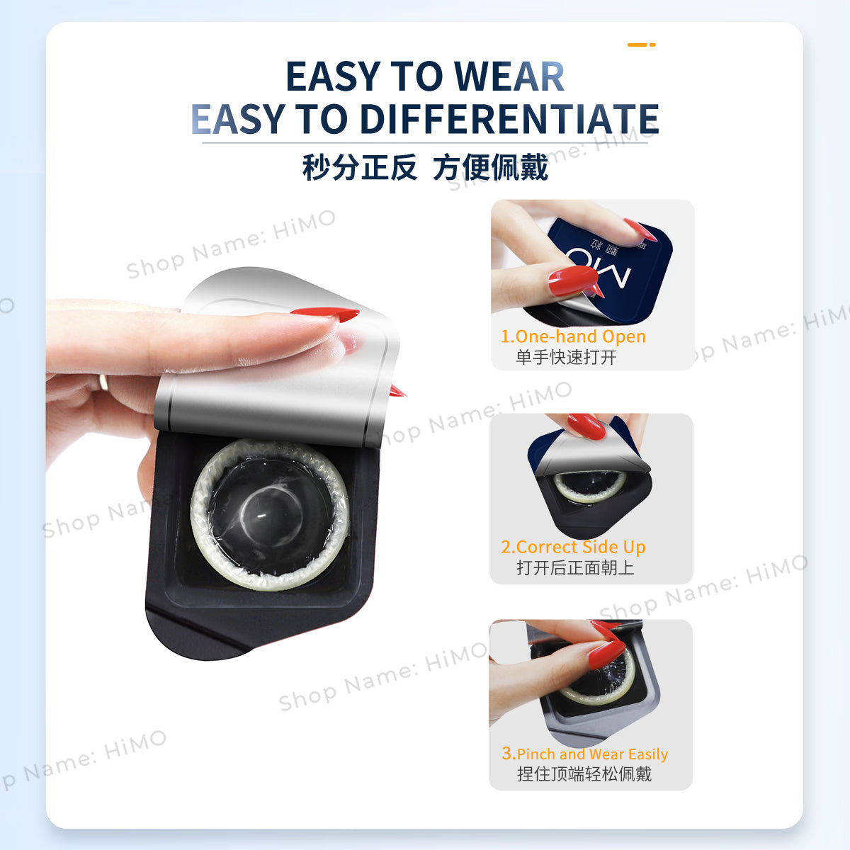 MingLiu MO-Studs 003 Hyaluronic Acid Condom (10's) 名流 MO-颗粒 安全套