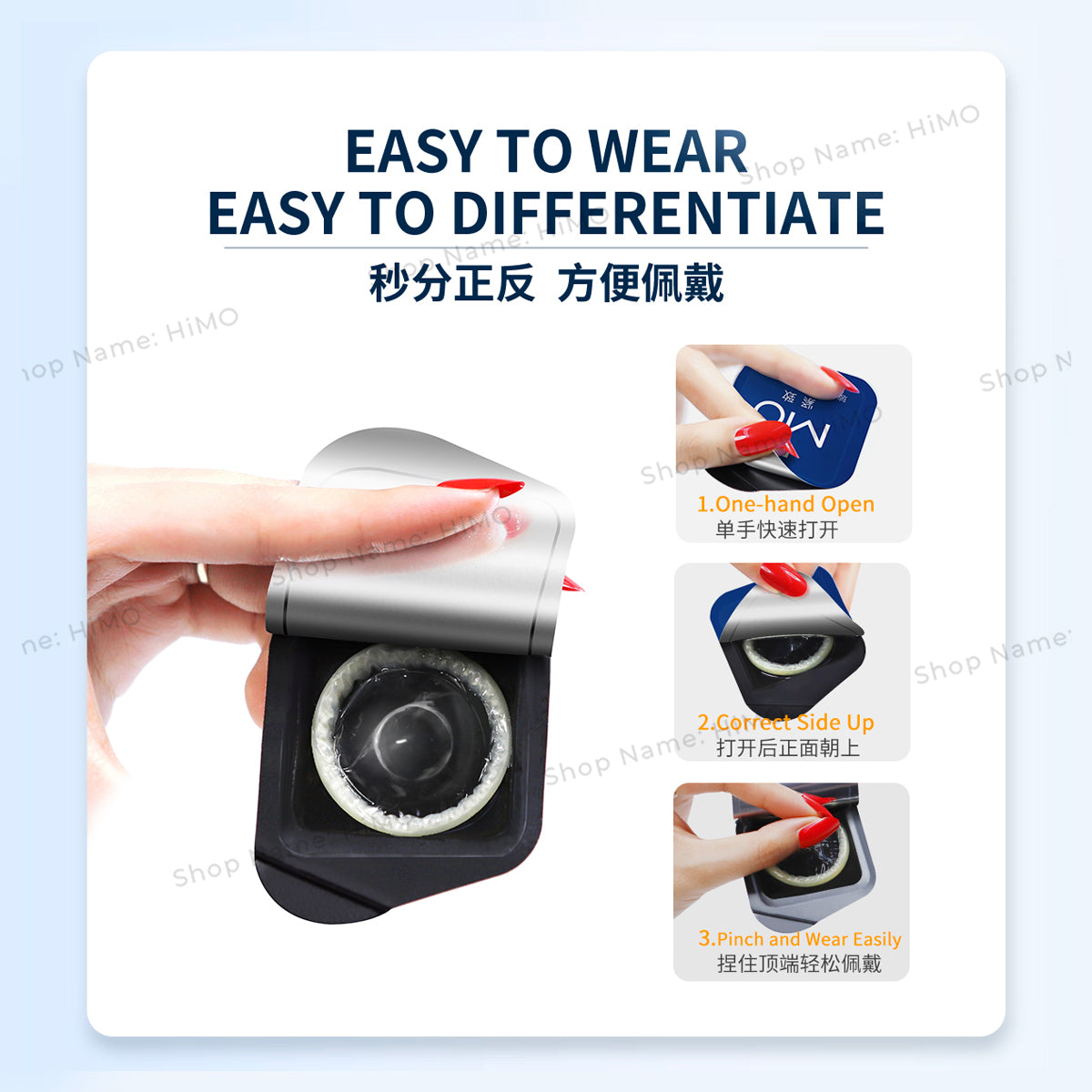 49mm MingLiu MO-Fit 003 Hyaluronic Acid Condom (10's) 名流 003 玻尿酸 安全套 MO-紧致